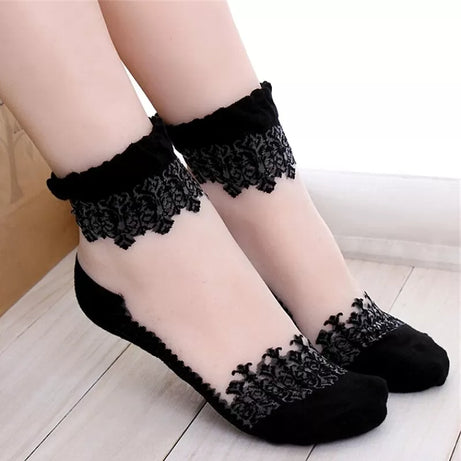 4 Pairs– Imported Net Fancy Full Socks for Women - Oshi.pk - Buy & Sell Online