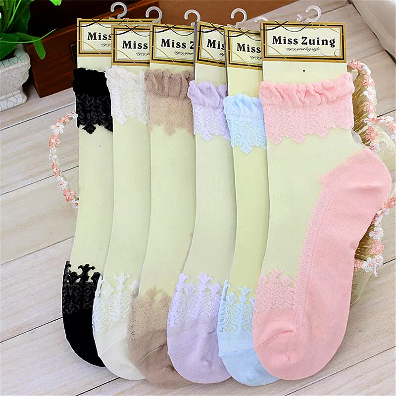 4 Pairs– Imported Net Fancy Full Socks for Women - Oshi.pk - Buy & Sell Online
