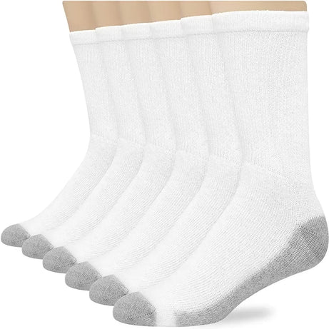 6 Pairs - Cotton Crew White Soft Socks For Men - Oshi.pk - Buy & Sell Online