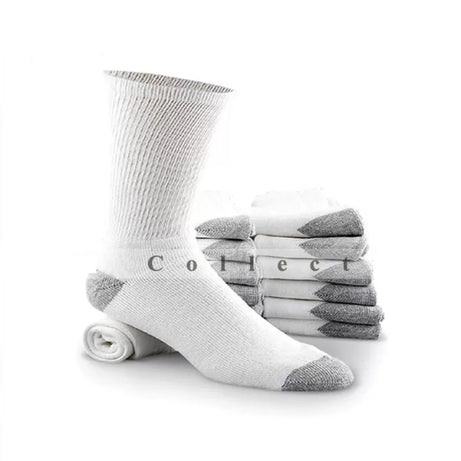 6 Pairs - Cotton Crew White Soft Socks For Men - Oshi.pk - Buy & Sell Online