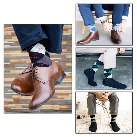 6 Pairs - Cotton Dress Stripe Socks For Men - Oshi.pk - Buy & Sell Online