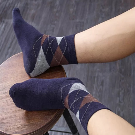 6 Pairs - Cotton Dress Stripe Socks For Men - Oshi.pk - Buy & Sell Online