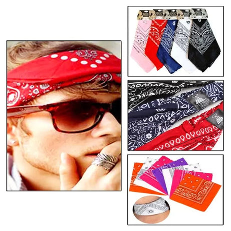 Pack of 3 - Versatile Printed Bandana Scarf Outdoor Cycling Face Mask & Head Mask For Men/Boys - Oshi.pk - Buy & Sell Online