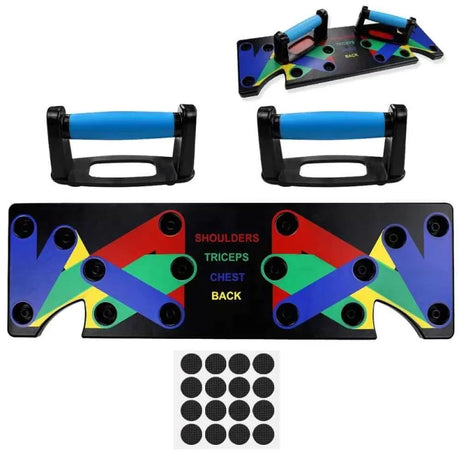 9 IN 1 Push Up Rack Board System Comprehensive Fitness Exercise Workout Pushup Stands - Oshi.pk - Buy & Sell Online