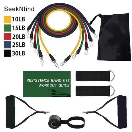 11 in 1 Resistance Band for Home Workout Sessions Premium Quality Resistance Band for Body Shaping - Oshi.pk - Buy & Sell Online