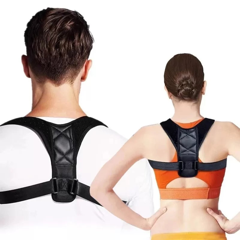 Adjustable Back Posture Corrector Clavicle Spine Back Shoulder Lumbar Brace Support Belt Posture Correction Prevents Slouching - Oshi.pk - Buy & Sell Online