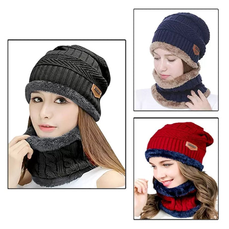 Best Quality Winter Warm Cap & Collar for Women - Oshi.pk - Buy & Sell Online