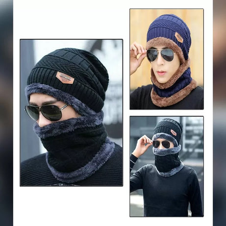 Best Quality Winter Warm Cap & Collar for Men - Oshi.pk - Buy & Sell Online