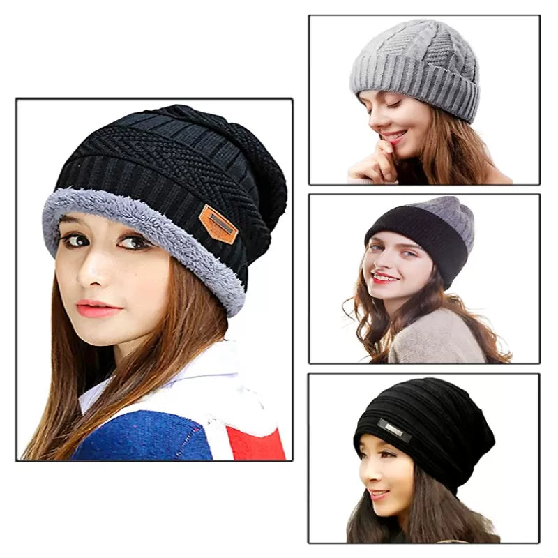 Pack of 2 – Best Quality Winter Warm Cap for Women - Oshi.pk - Buy & Sell Online