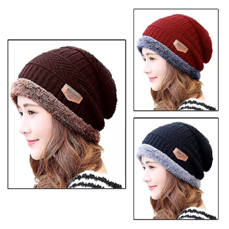 Pack of 2 – Best Quality Winter Warm Cap for Women - Oshi.pk - Buy & Sell Online