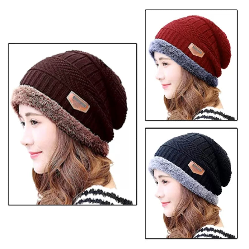 Pack of 2 – Best Quality Winter Warm Cap for Women - Oshi.pk - Buy & Sell Online