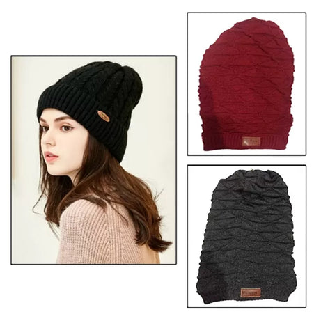 Pack of 2 – Best Quality Winter Warm Long Cap for Women - Oshi.pk - Buy & Sell Online