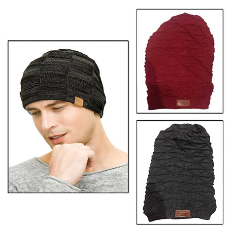 Pack of 2 – Best Quality Winter Warm Long Caps For Men - Oshi.pk - Buy & Sell Online