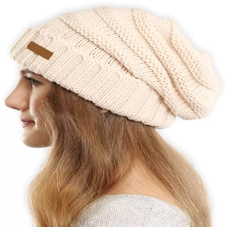 Pack of 2 – Best Quality Winter Warm Woolen Long Cap for Women - Oshi.pk - Buy & Sell Online