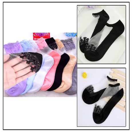 4 Pairs– Imported Net Fancy Full Socks for Women - Oshi.pk - Buy & Sell Online
