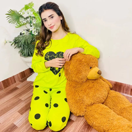 Printed Cotton Ladies Sleep Dress Night Wear With Shirt And Trouser (Design-143) - Oshi.pk - Buy & Sell Online