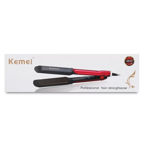 Kemei 531 Km-531 Professional Hair Straightner with Temperature Control ionic plate - Oshi.pk - Buy & Sell Online