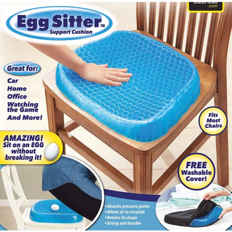 Egg Sitter Absorb Pressure Support Back Pain Relief Cushion Seat Gel Non-Slip - Oshi.pk - Buy & Sell Online