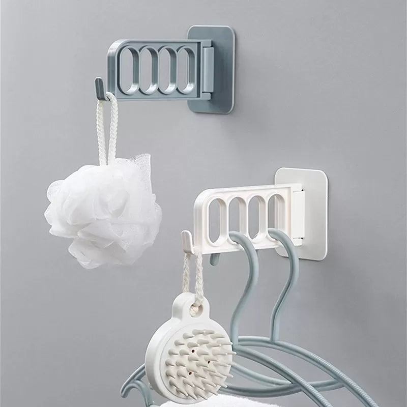 4 Hole Multi Function Strong Self-adhesive Wall Hanging Coat Hanger Hook (2 Pcs) - Oshi.pk - Buy & Sell Online