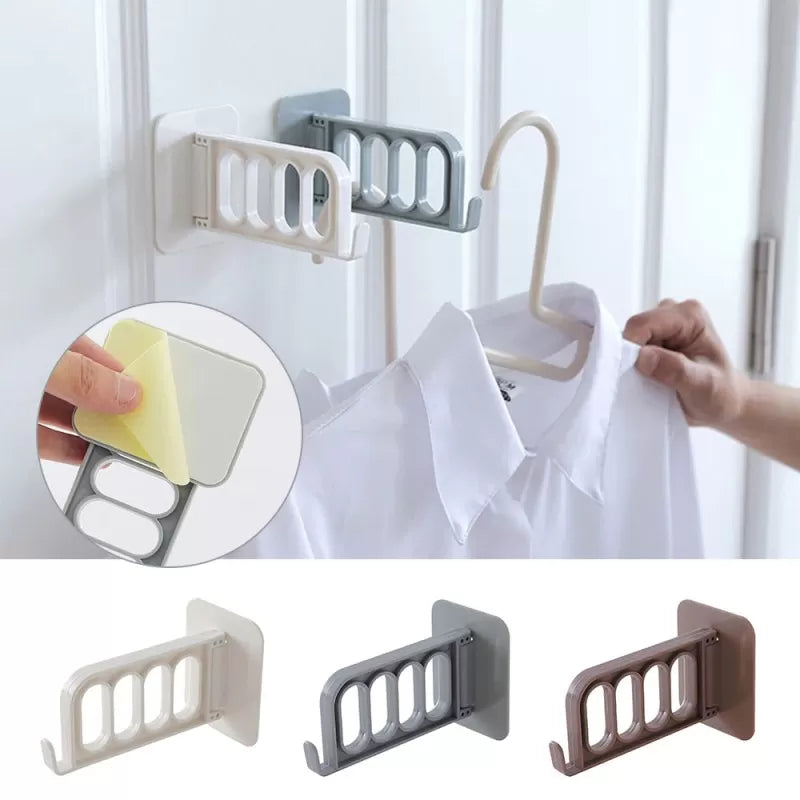 4 Hole Multi Function Strong Self-adhesive Wall Hanging Coat Hanger Hook (2 Pcs) - Oshi.pk - Buy & Sell Online
