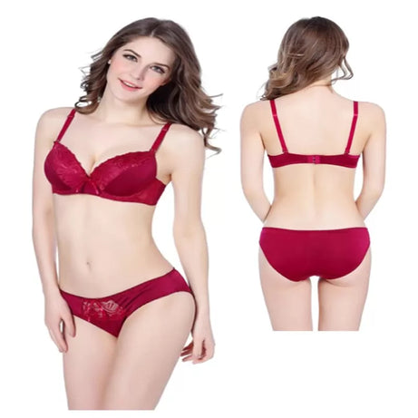 Imported Lingerie Padded Bras & Panties Set For Women/Girls