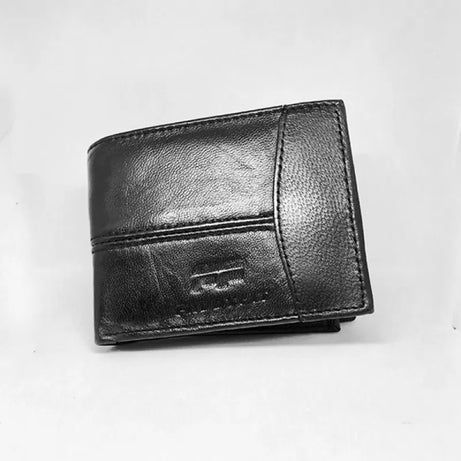 Men’s Leather Wallet (Plain Black Patches) - Oshi.pk - Buy & Sell Online