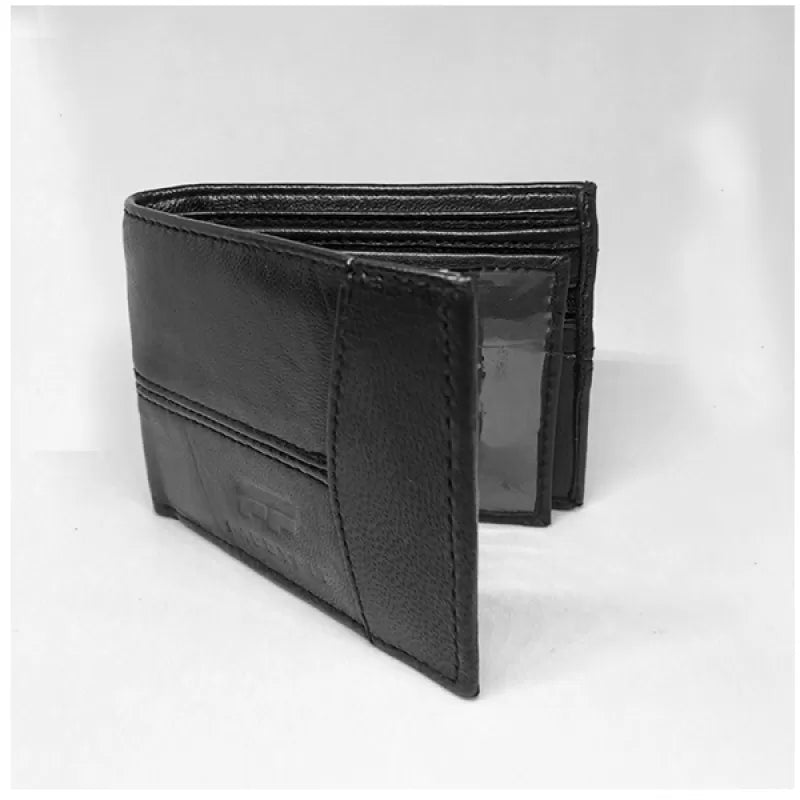 Men’s Leather Wallet (Plain Black Patches) - Oshi.pk - Buy & Sell Online