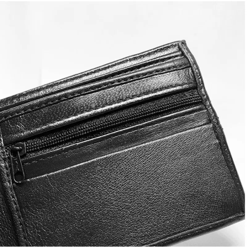 Men’s Leather Wallet (Plain Black Patches) - Oshi.pk - Buy & Sell Online