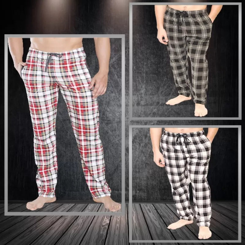 Pack of 3 – Checkered Pajama for Men - Oshi.pk - Buy & Sell Online