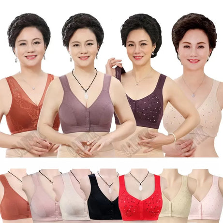 New Front Buckle Bra Women Soft Cotton Bras Plus - Oshi.pk - Buy & Sell Online