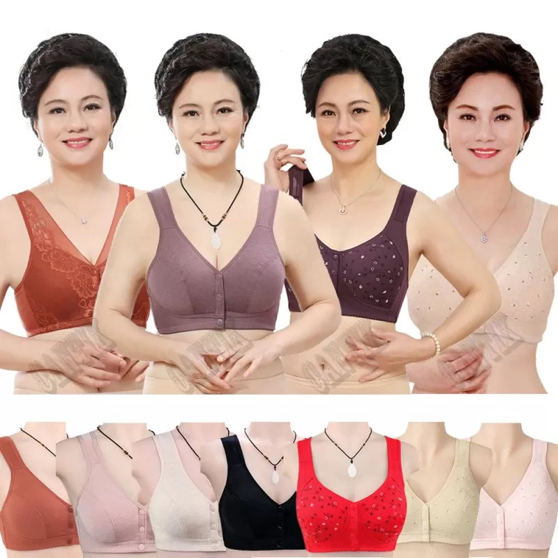 New Front Buckle Bra Women Soft Cotton Bras Plus - Oshi.pk - Buy & Sell Online