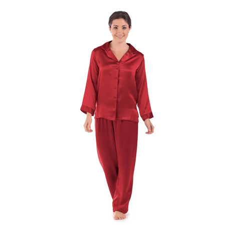 Silk Night Suit For Women (Maroon) - Oshi.pk - Buy & Sell Online