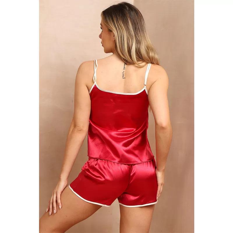 Digital print silky satin Night wear Cami set for women (Design-9) - Oshi.pk - Buy & Sell Online