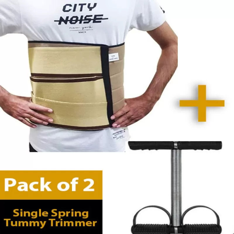 2 pcs High Quality Abdominal Belly Fat Loss Belt and signal Tummy Trimmer - Oshi.pk - Buy & Sell Online