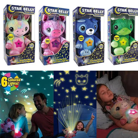 Star Belly Dream Lites Plush Toy Starry Bedtime Stuffed Animal Doll Projector Lamp Toy - Oshi.pk - Buy & Sell Online
