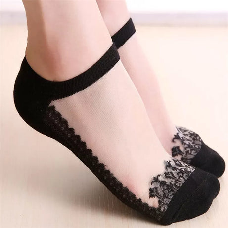 4 Pairs– Imported Net Fancy Ankle Socks for Women - Oshi.pk - Buy & Sell Online
