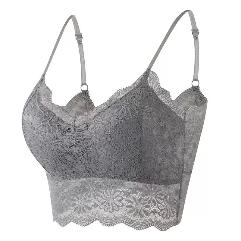 Front Closure Wire Free Bra Push Up Lace Bra Women - Oshi.pk - Buy & Sell Online