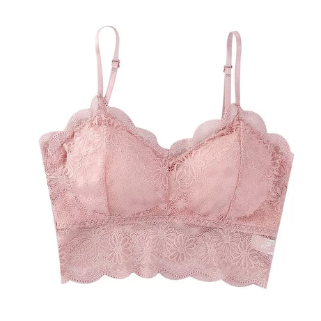 Front Closure Wire Free Bra Push Up Lace Bra Women - Oshi.pk - Buy & Sell Online