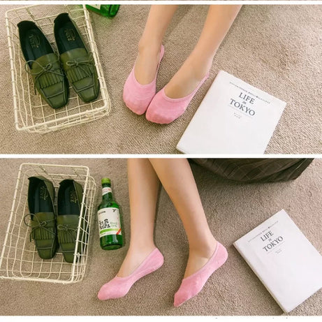 Pack of 04 – Imported Low Cut Soft Socks For Women - Oshi.pk - Buy & Sell Online