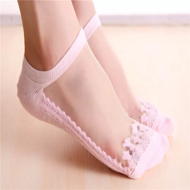 4 Pairs– Imported Net Fancy Half Socks for Women - Oshi.pk - Buy & Sell Online