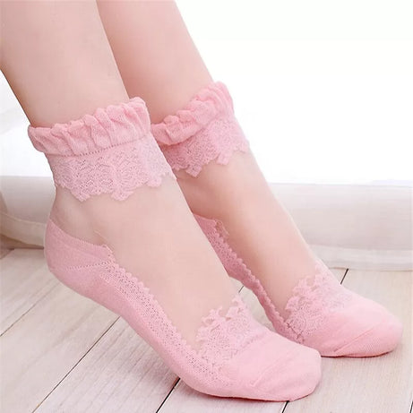 4 Pairs– Imported Net Fancy Full Socks for Women - Oshi.pk - Buy & Sell Online