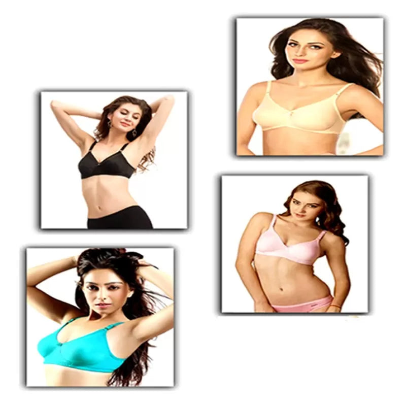 Pack of 2 - Cotton Non Padded Bras For Women - Oshi.pk - Buy & Sell Online