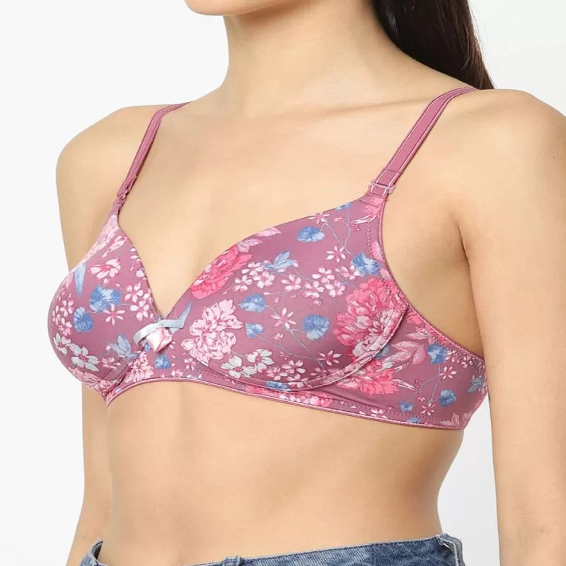 Pack of 2 - Imported Fancy Cotton Printed Non Padded Bras for Women/Girls - Oshi.pk - Buy & Sell Online