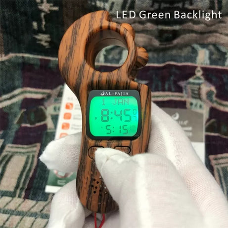 Beads Digital Tasbih Azan Alarm Clock Auto Prayer Time Qibla Direction Hijri Calendar Dual-Language Tally Counter - Oshi.pk - Buy & Sell Online