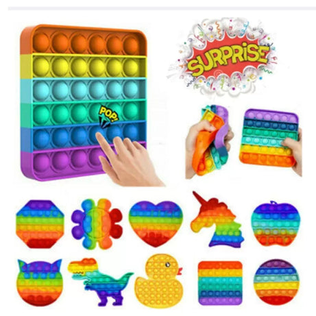 Push Pop Bubble Fidget Spinner Pop It Silicone Toy Pop It Fidget Toy Fidget Toys Special Needs Stress Reliever, Push Bubble Gadgets - Oshi.pk - Buy & Sell Online