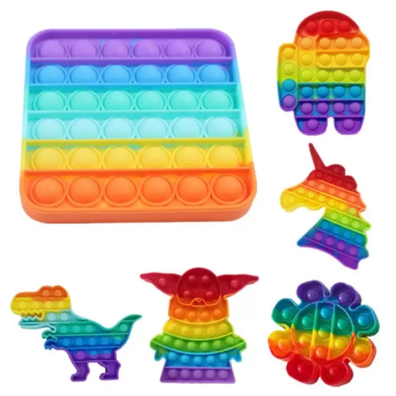 Push Pop Bubble Fidget Spinner Pop It Silicone Toy Pop It Fidget Toy Fidget Toys Special Needs Stress Reliever, Push Bubble Gadgets - Oshi.pk - Buy & Sell Online