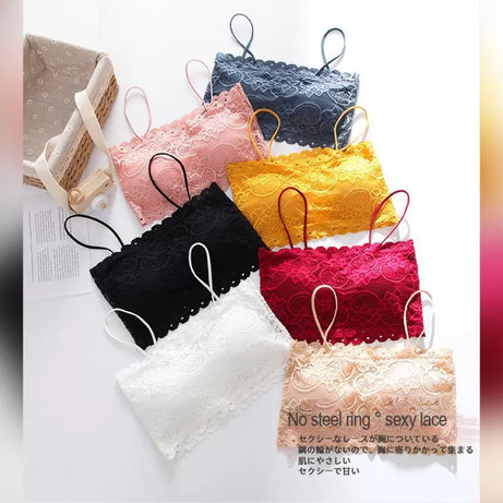 Sexy Chest Wrap Lace Sport Teenage Bra Top Bottom Non-Steel Ring - Oshi.pk - Buy & Sell Online