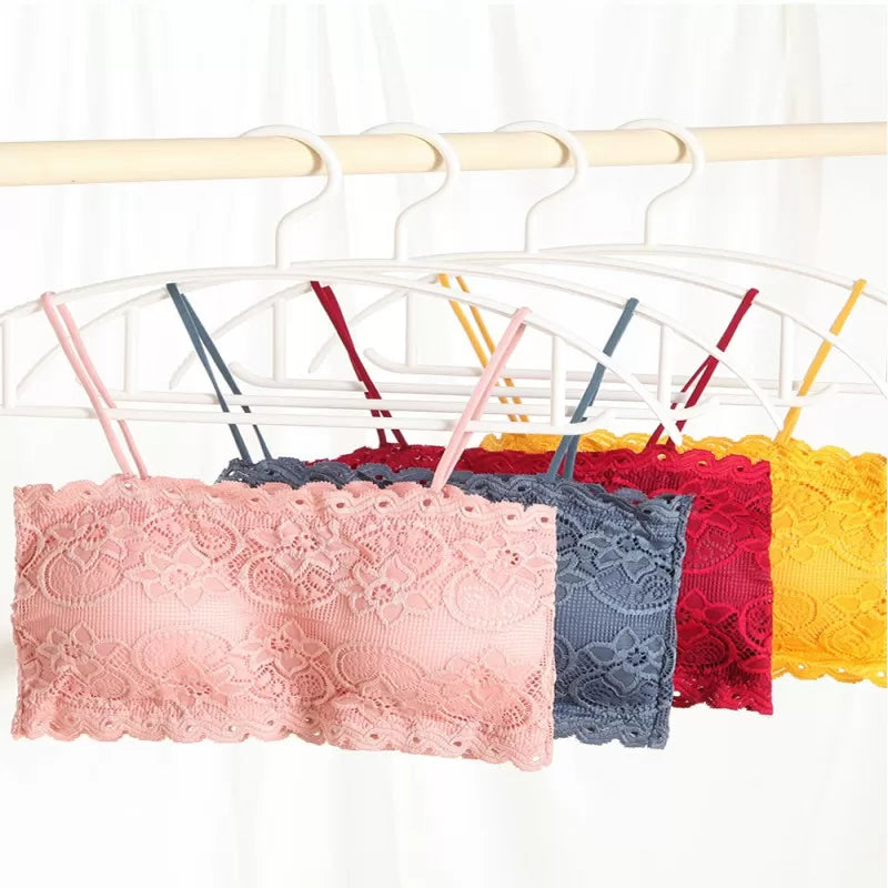 Sexy Chest Wrap Lace Sport Teenage Bra Top Bottom Non-Steel Ring - Oshi.pk - Buy & Sell Online