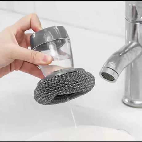 1PC Kitchen Soap Dispensing Palm Brush