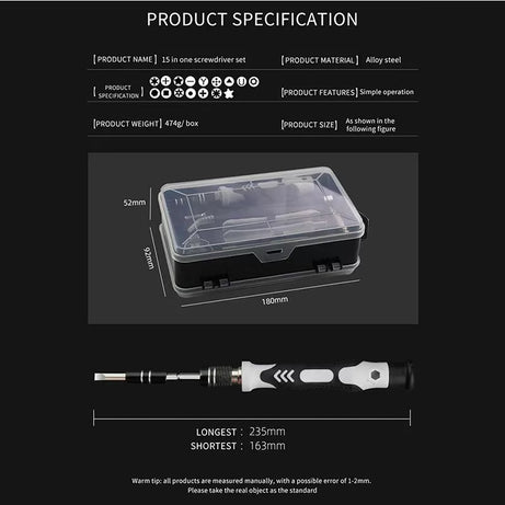 115 in 1 mobile phone glasses tablet clock repair tool kit mini magnetic precision screwdriver set - Oshi.pk - Buy & Sell Online